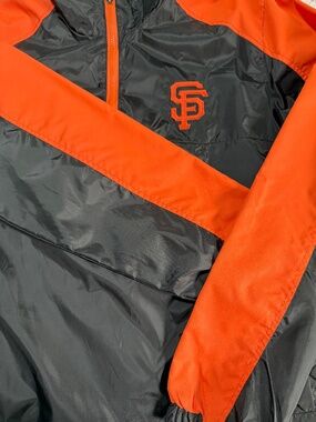 🧡 San Francisco Giants G-III Genuine Merchandise Jacket L Black Orange MLB